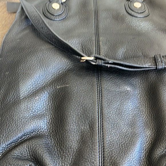 NWT DKNY Donna Karan New York Black Soft Leather W/Logo Plaque Bag - Picture 12 of 12